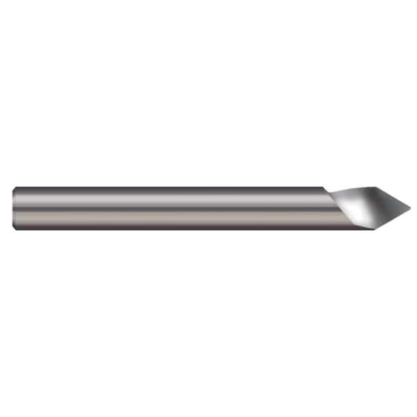 Engraving Cutter - Tipped Off - Helical Flute, 0.1250", Number of Flutes: 1